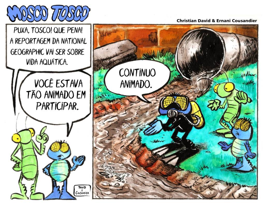 Jacques Cousteau do esgoto